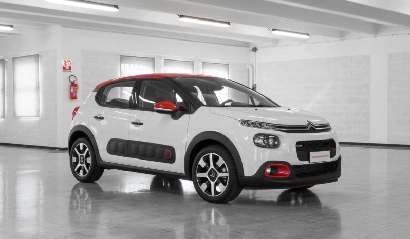 Citroen C3 Bianca Tetto Rosso Capsule Red km0 Profilo
