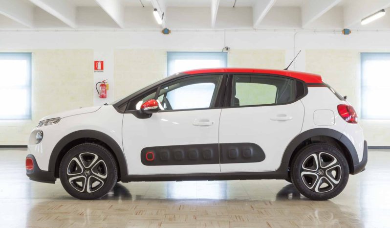 Citroen C3 Shine Bianca Tetto Rosso Km0 Profilo