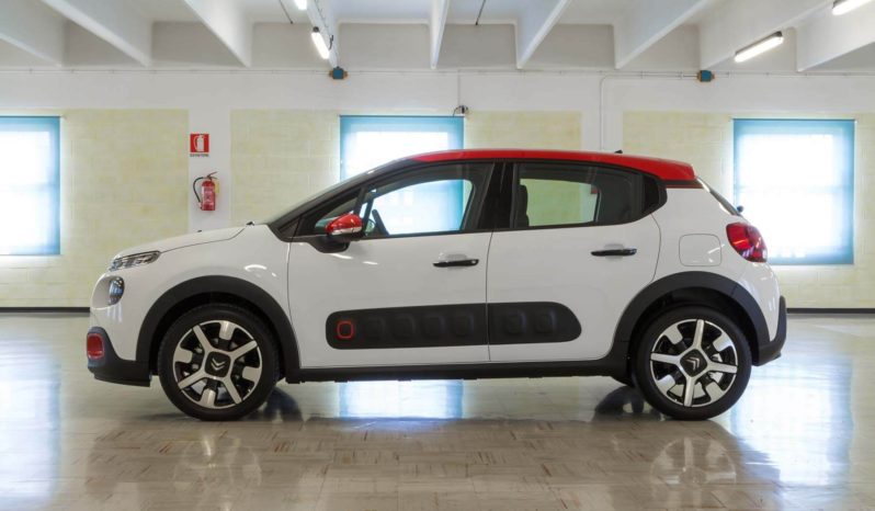 Citroen C3 Shine Bianco Tetto Rosso Cerchi In Lega 17 Km0 Profilo