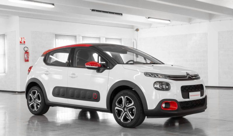 Citroen C3 Shine Bianca Tetto Rosso Capsule Red Km0 Lato