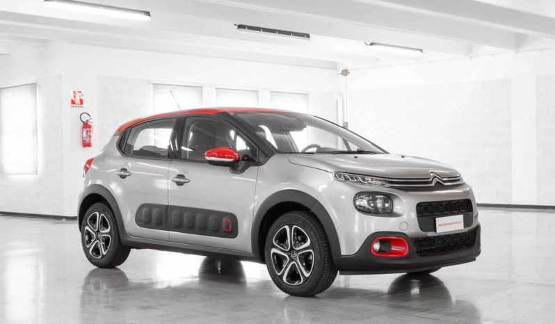 Citroen C3 Shine Steel Grey Tetto Rosso Km0 Lato