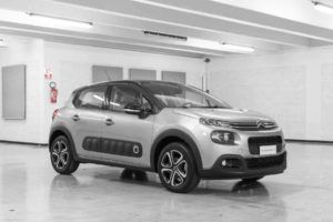 Citroen C3 Shine Steel Grey Tetto Nero Km0 Lato
