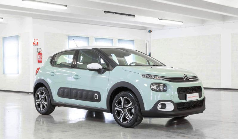Citroen C3 Shine Verde Tetto Bianco Lato