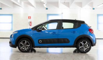 Citroen C3 Shine Blu Tetto Nero Km0 Profilo