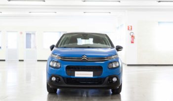 Citroen C3 Shine Blu Tetto Nero Km0 Fronte