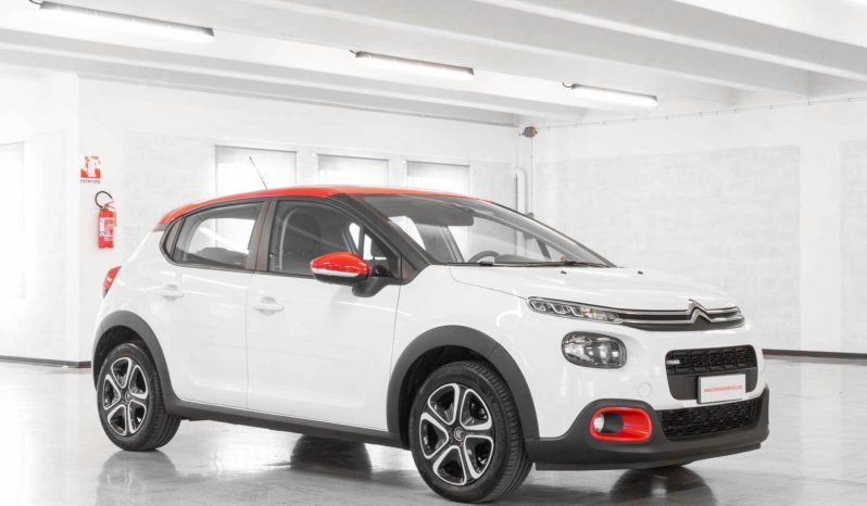 Citroen C3 Feel Bianca Tetto Rosso Km0 Lato