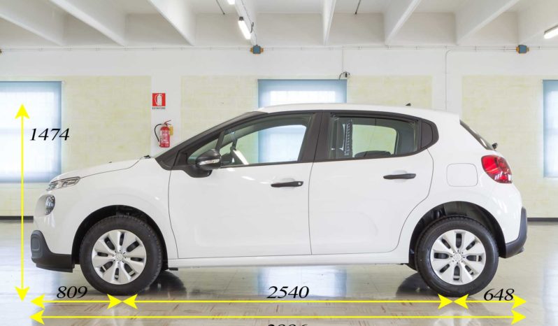 Citroen C3 Van Feel Bianco Km0 Profilo